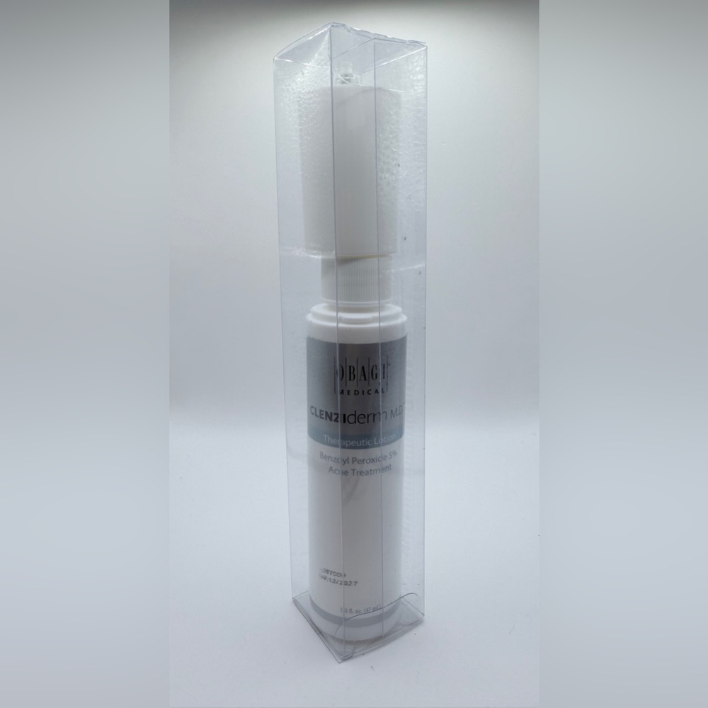 Obagi CLENZIderm M.D. Therapeutic Lotion BZP 5% Acne Treatment New exp12/27